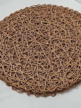 Brown Round Woven Boho Decorative Circles
